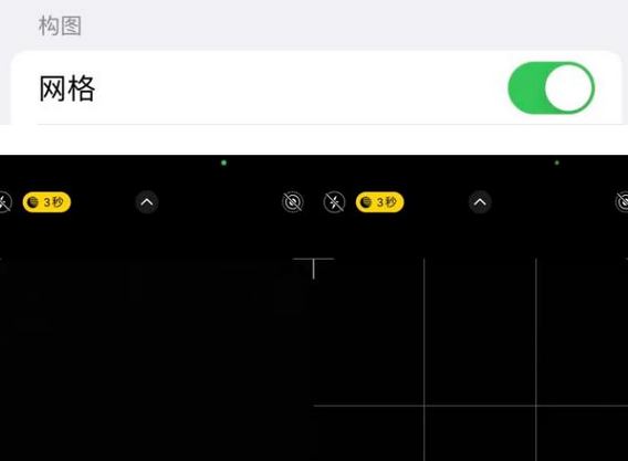 凌云苹果手机维修网点分享iPhone如何开启九宫格构图功能